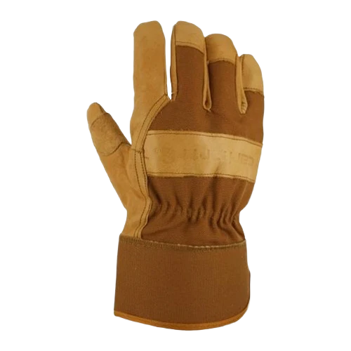 Elite Carhartt Grain Brown Leather Gloves Large Convenient