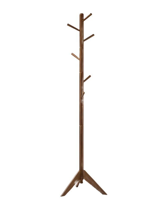 Fashionable Coaster Fine Furniture Walnut Devlin 6 Hook Coat Rack Luxury