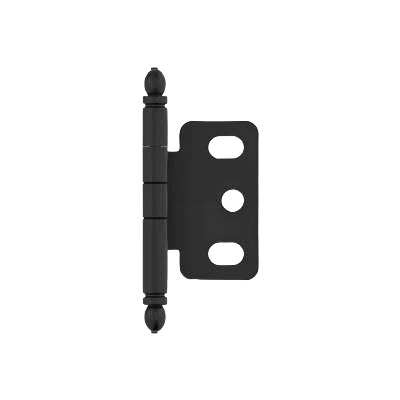 Quality Amerock 3 4 Door Thickness Full Inset Partial Wrap Ball Tip Matte Black Cabinet Hinge Healthy