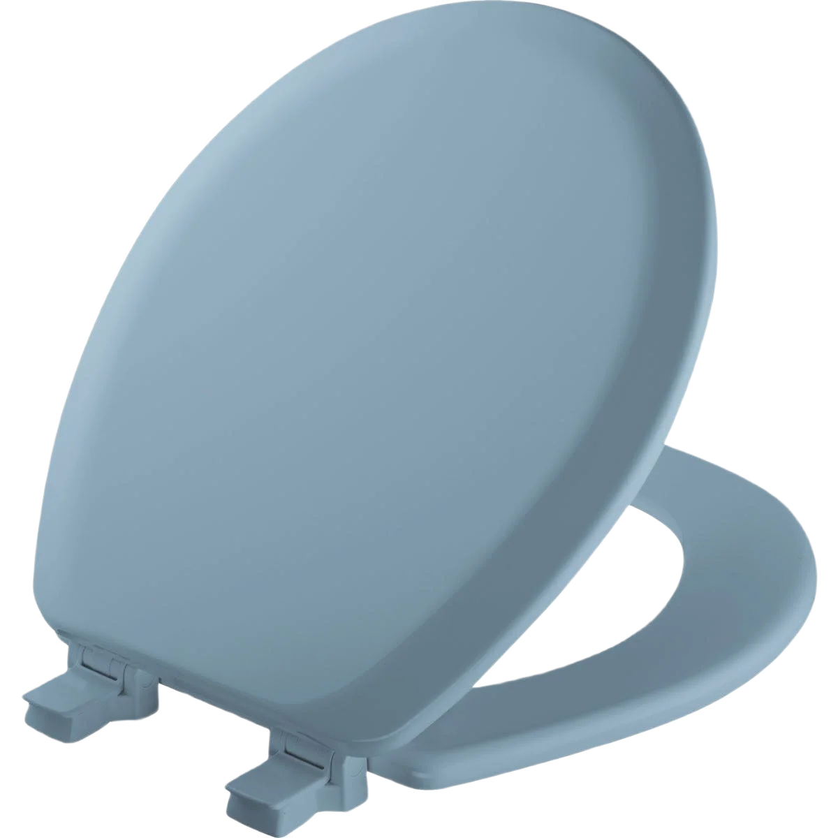 Unique Mayfair Advantage Round Blue Wood Toilet Seat Dependable