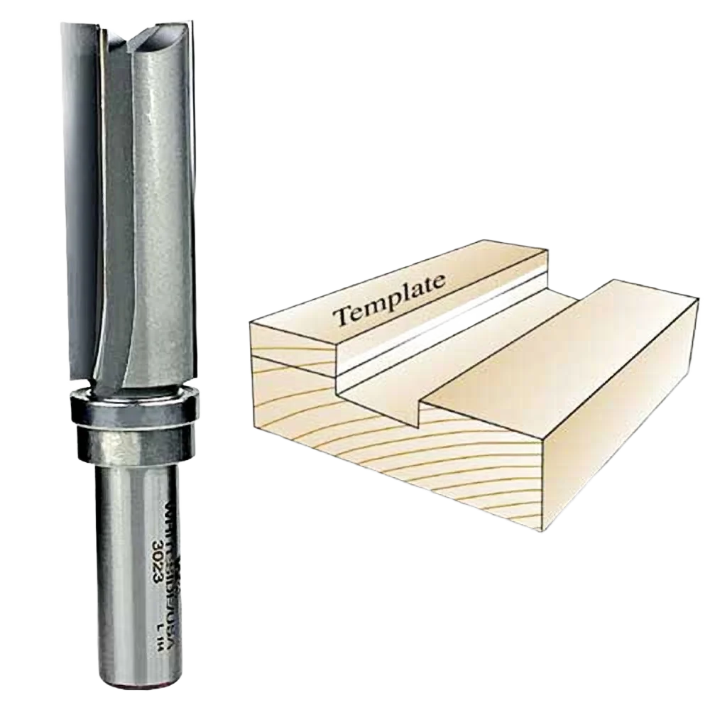 Organic Whiteside Template Bit 1 2 in. SH x 3 4 in. CD x 2 in. CL Breathable