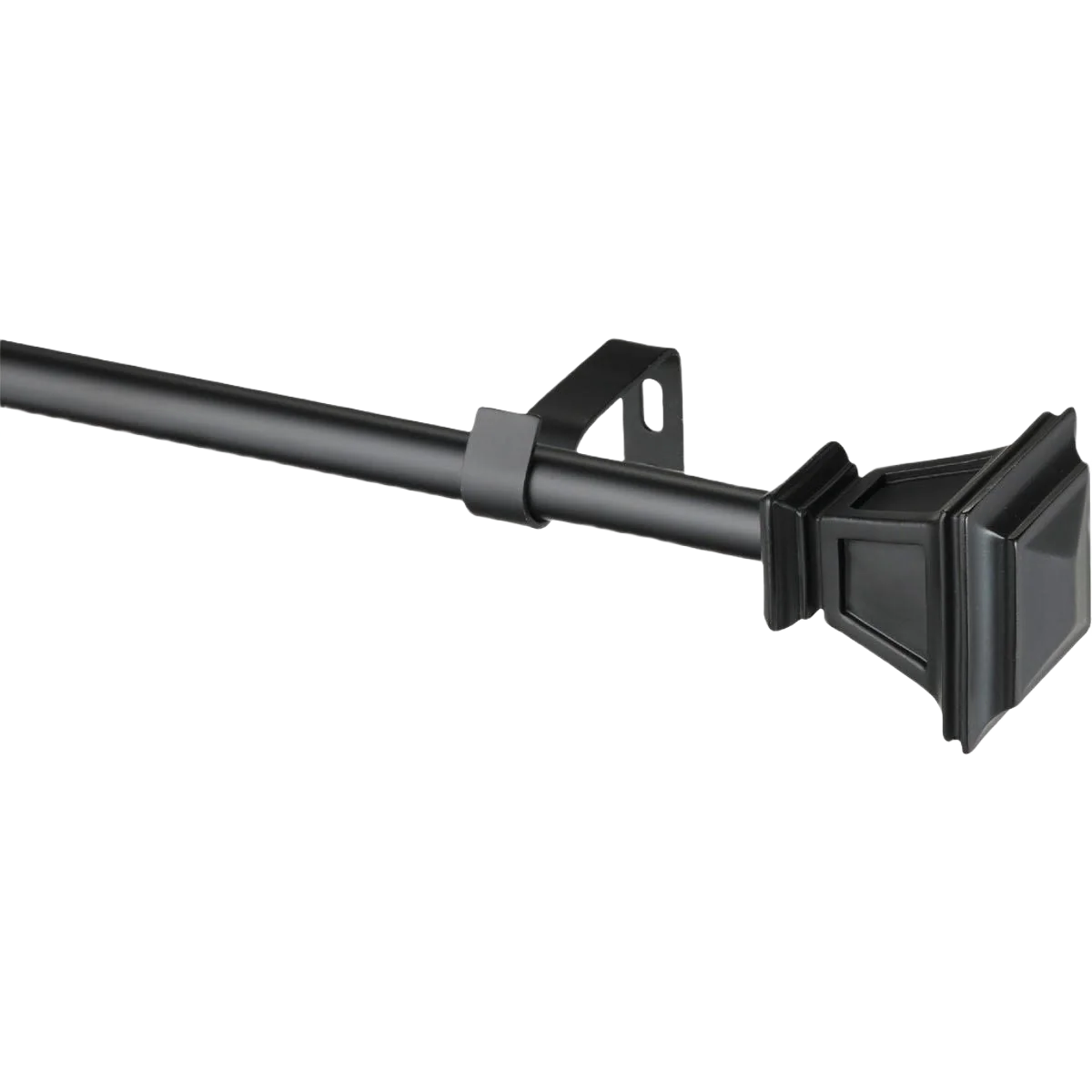 Premium Material Kenney Seville Matte Black Curtain Rod Excellent