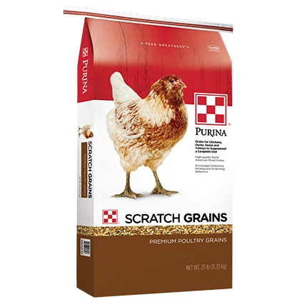 Fashionable Purina Scratch Grains Poultry Feed 50 lb. Green