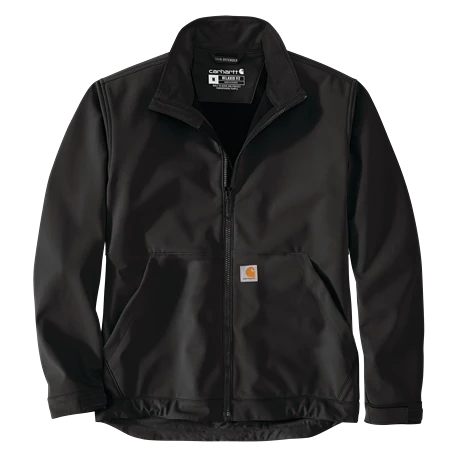 Green Carhartt Men’s Large Black Rain Defender® Relaxed Fit Softshell Jacket High-Grade