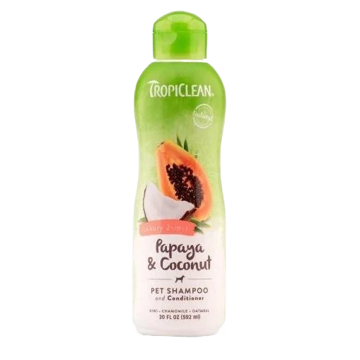 Trusted TropiClean Papaya Coconut Luxury Pet Shampoo 20 oz. Artisan