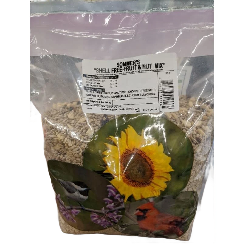 Original Design Sommer’s Shell Fruit Nut Mix Wild Bird Food 5 lb. Smart