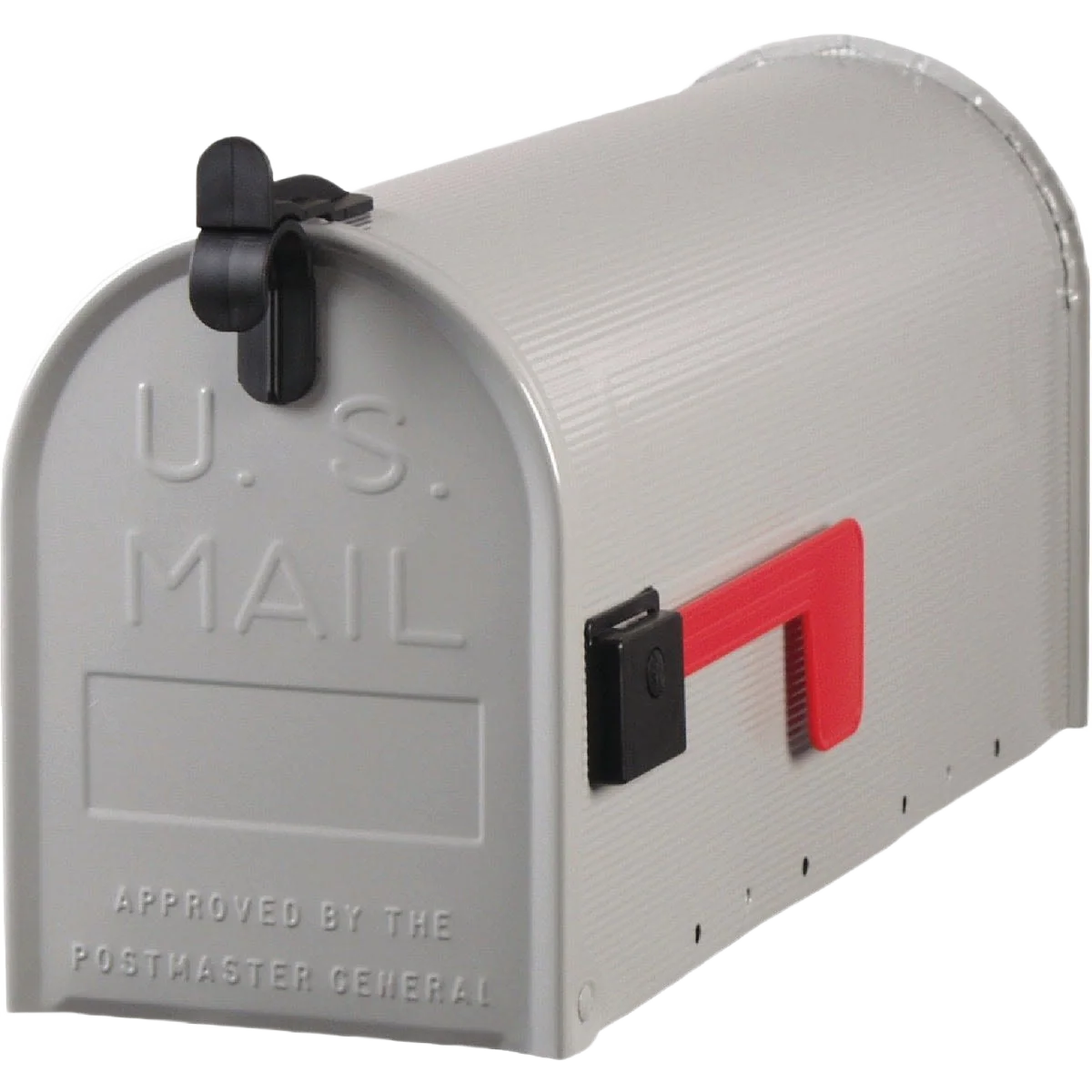 Refined Gibraltar Gray Deluxe T1 Post Mount Mailbox Proven