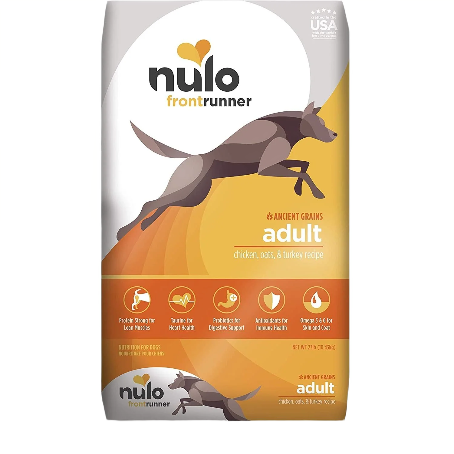 Smart Nulo Frontrunner Protein Chicken Oats Turkey Recipe Dry Adult Dog Food 23 lb. Advanced