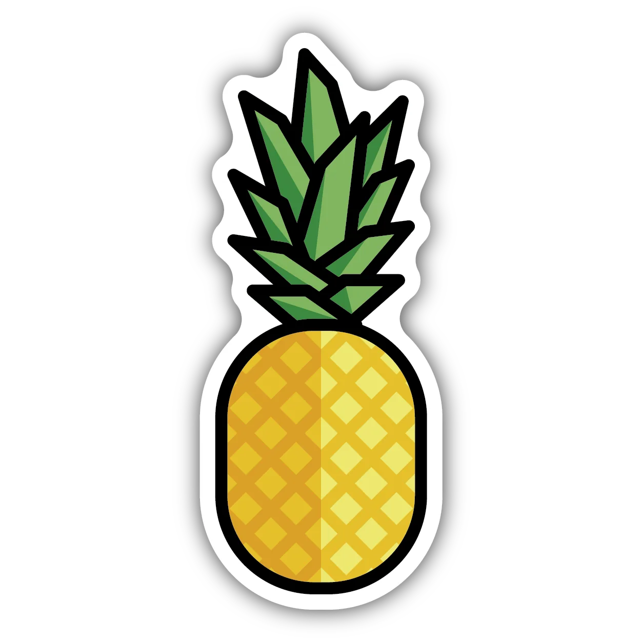 Optimized Stickers Northwest Pineapple Sticker Recyclable