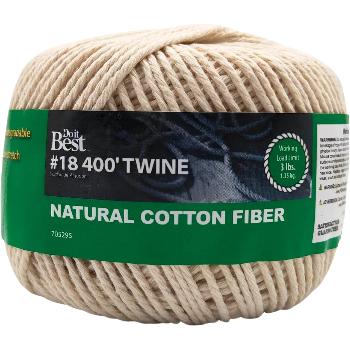 User-Friendly Do it 18 Natural Cotton Twine 400 ft. Efficient