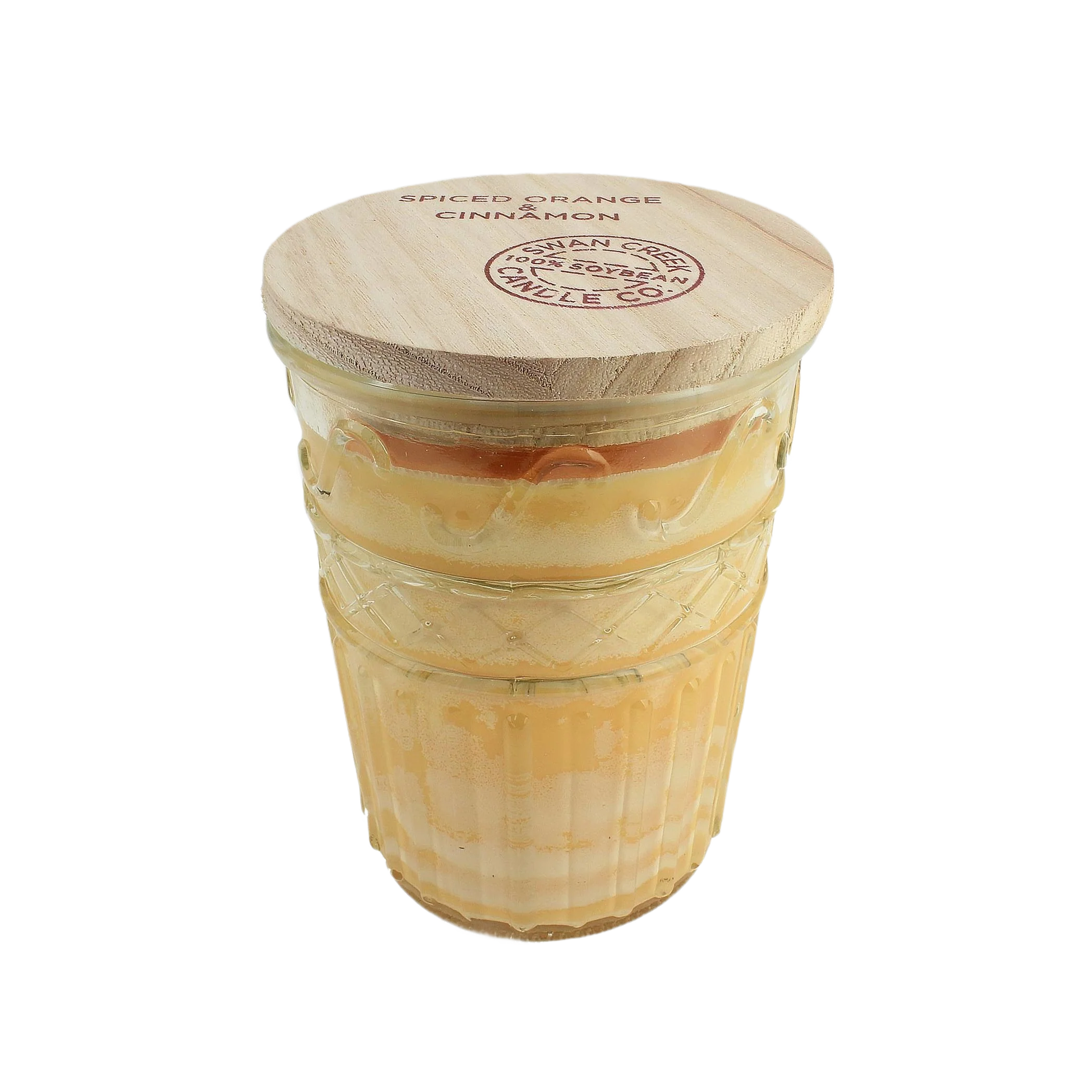 Premium Material Swan Creek Spiced Orange Cinnamon Timeless Jar Candle 12 oz. Breathable