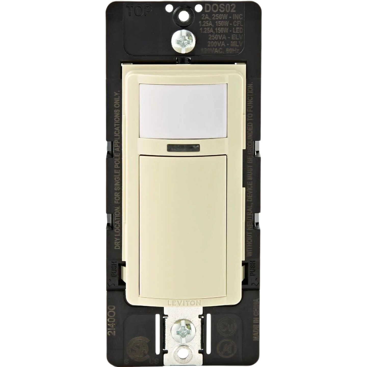 Superior Leviton Decora Ivory Motion Detection Sensor Switch 900 sq-ft. Quality