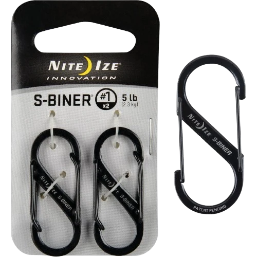 Flexible Nite Ize S-Biner 5 lb. Capacity S-Clip Key Ring 2-Pack Original