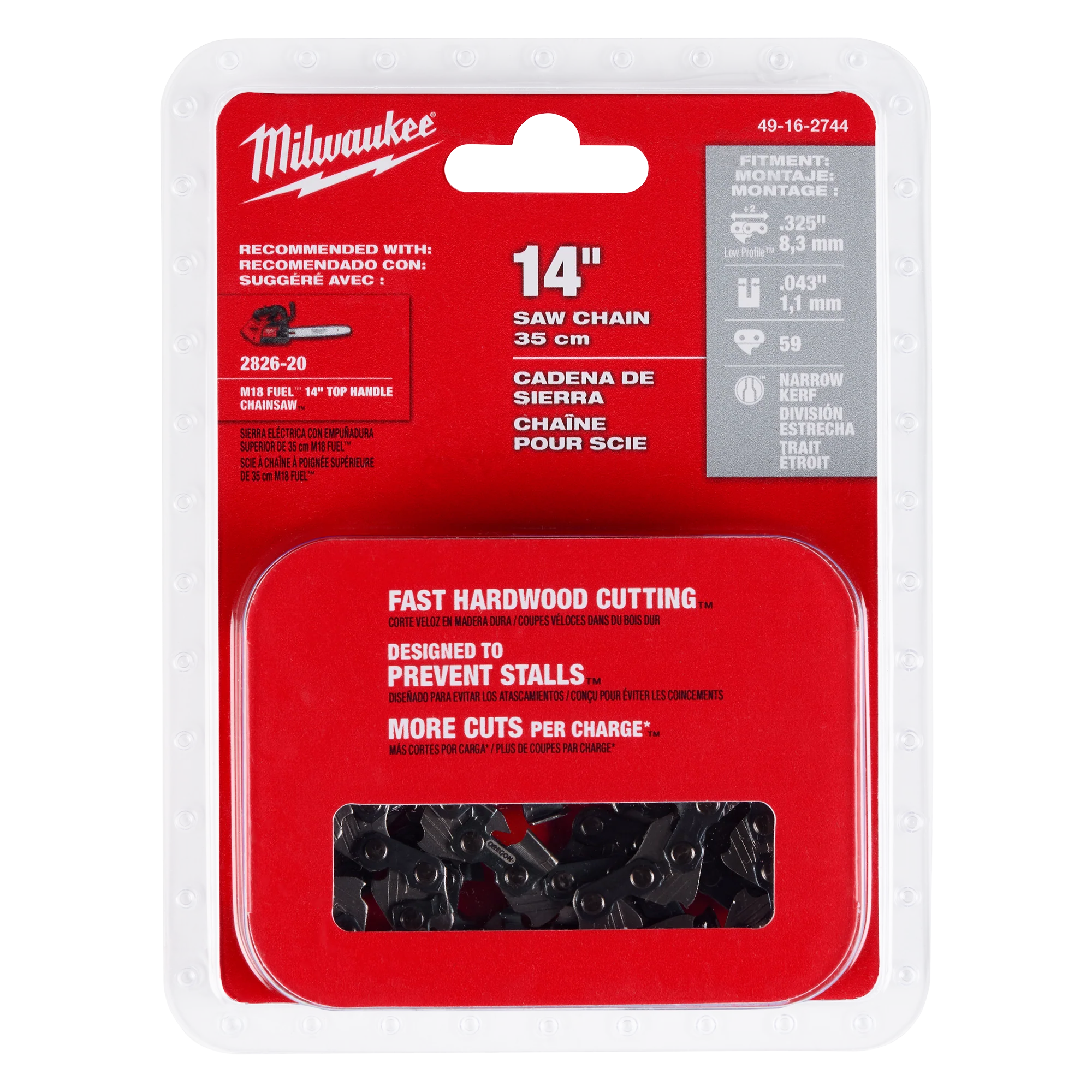 Eco-Friendly Milwaukee 14 Top Handle Chainsaw Chain Certified
