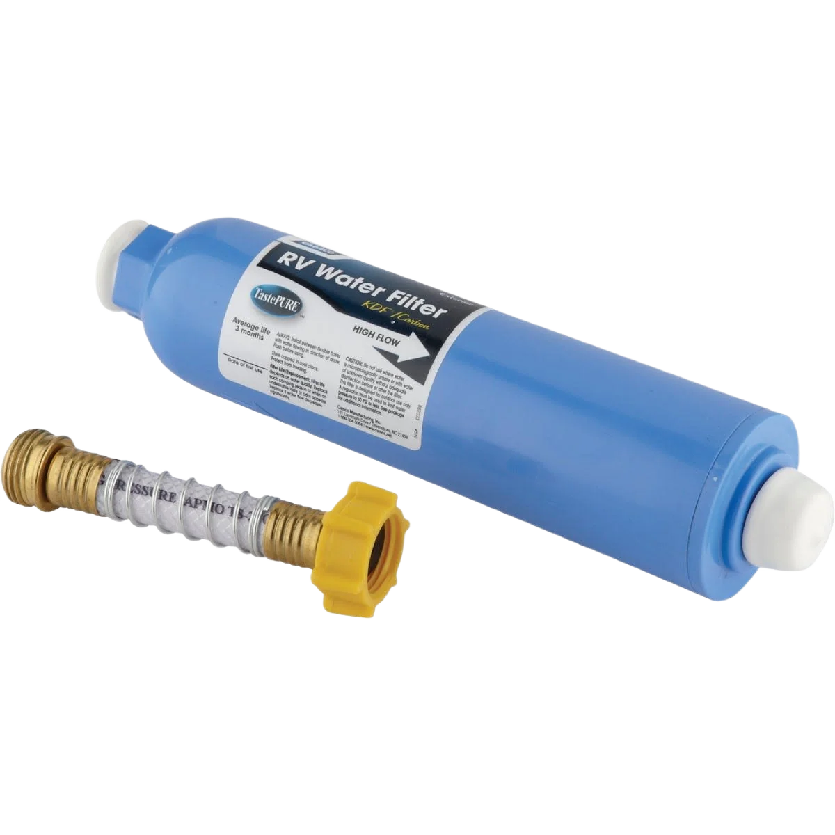 Secure Camco TastePURE KDF Carbon RV Water Filter Breathable