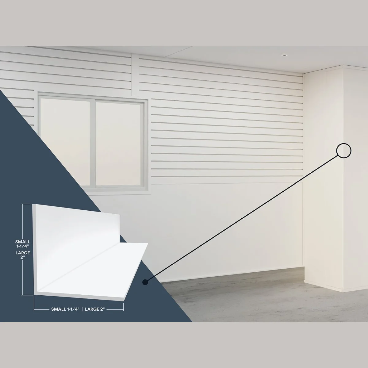 Premium Material 2 in. x 10 ft. White Outside Corner Finishing Panel Durable