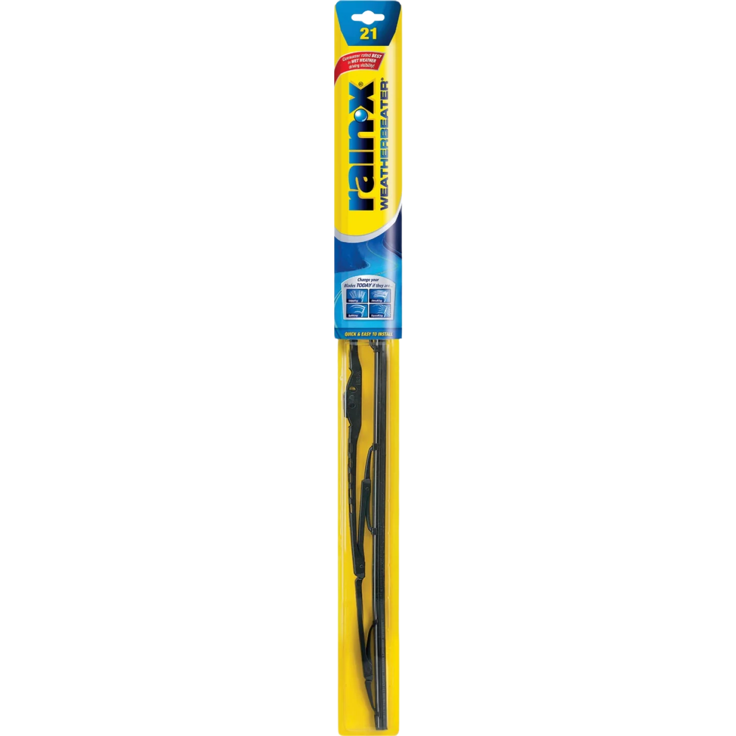 Responsible Rain-X Weatherbeater Wiper Blade 21 in. Reusable