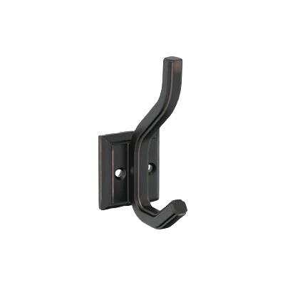 Smart Amerock Aliso Two Prong Oil-Rubbed Bronze Decorative Wall Hook Traditional