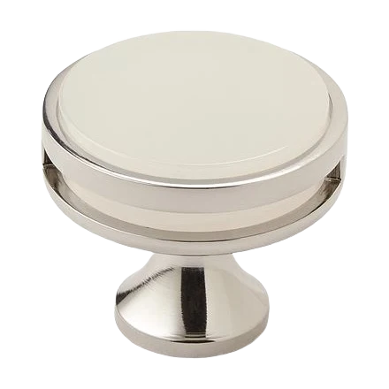 Fine Crafted Amerock Oberon Polished Nickel Frosted Knob 1-3 8 in. Sustainable