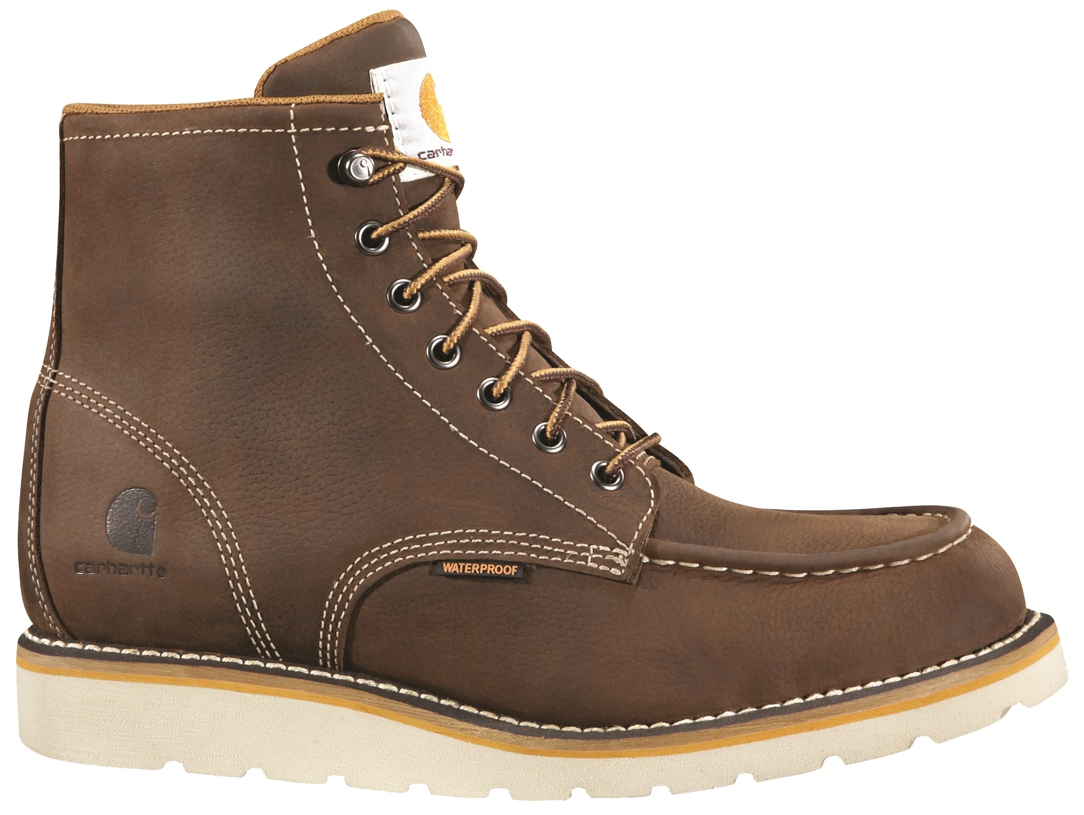 Professional Carhartt Dark Brown Oil Tanned Waterproof Wedge Boots 10.5W Contemporary
