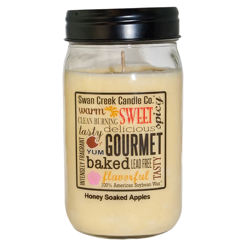 Responsible Swan Creek Honey Soaked Apples Jar Candle 24 oz. Reusable