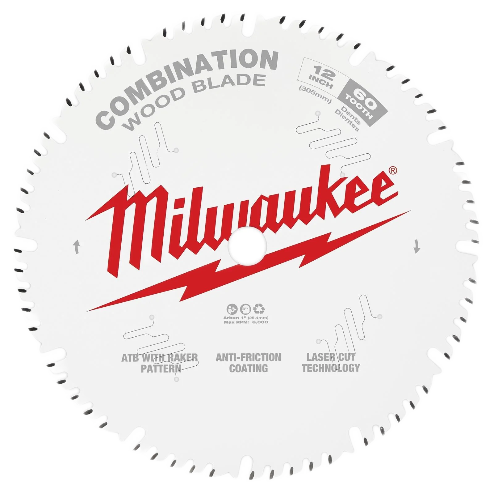 Relaxed Milwaukee 12 60T Combination Circular Saw Blade Expertly Made