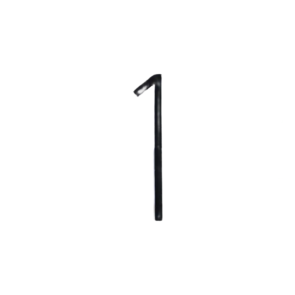 Premium Material Hillman Distinctions 5-In. Floating Mount Black House Number 1 Optimized