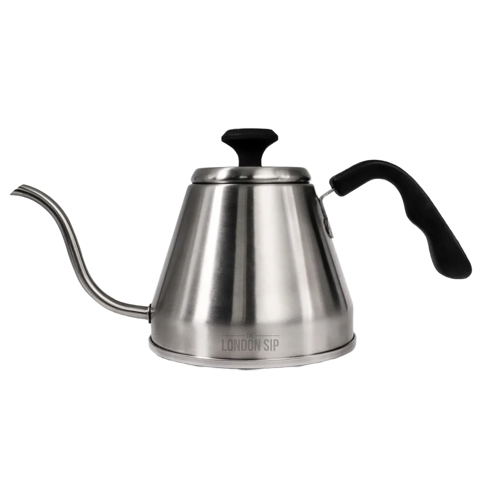 Comfortable Escali Stainless Steel Goose Neck Kettle 1.2 L. Authentic