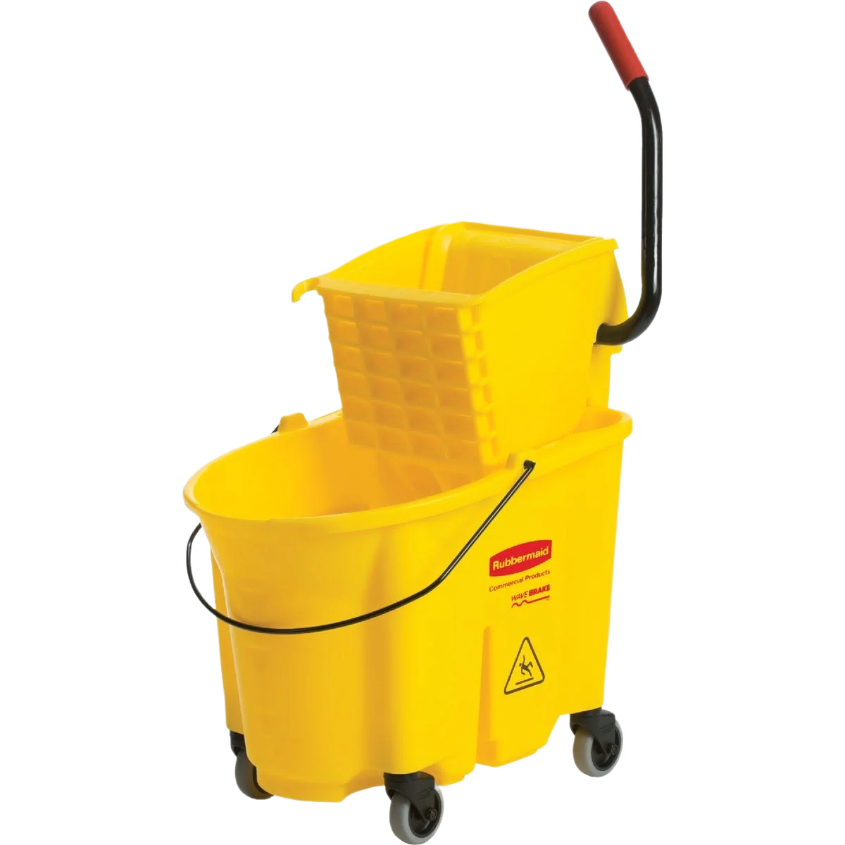 Fine Crafted Rubbermaid Commercial WaveBrake Side Press Combo Mop Bucket 35 Quart Specialty