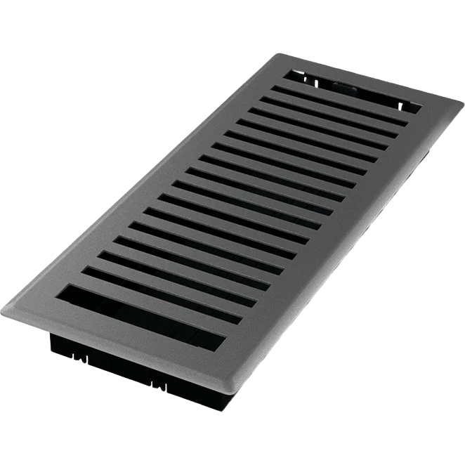 Functional Imperial Montezuma Gray Granite Steel Floor Register 4 In. x 12 In. Fast