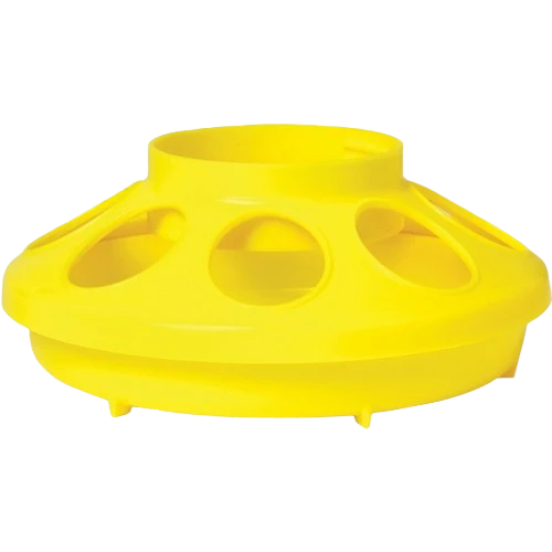 Exceptional Little Giant 1-qt Yellow Feeder Base for Poultry Easy-to-Use