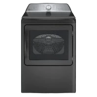 Durable GE Profile™ ENERGY STAR® 7.4 cu. ft. Capacity aluminized alloy drum Gas Dryer with Sanitize Cycle and Sensor Dry Authentic