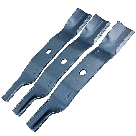 Convenient John Deere TCU30317 High Lift Mower Blades Set of 3 Long-Lasting