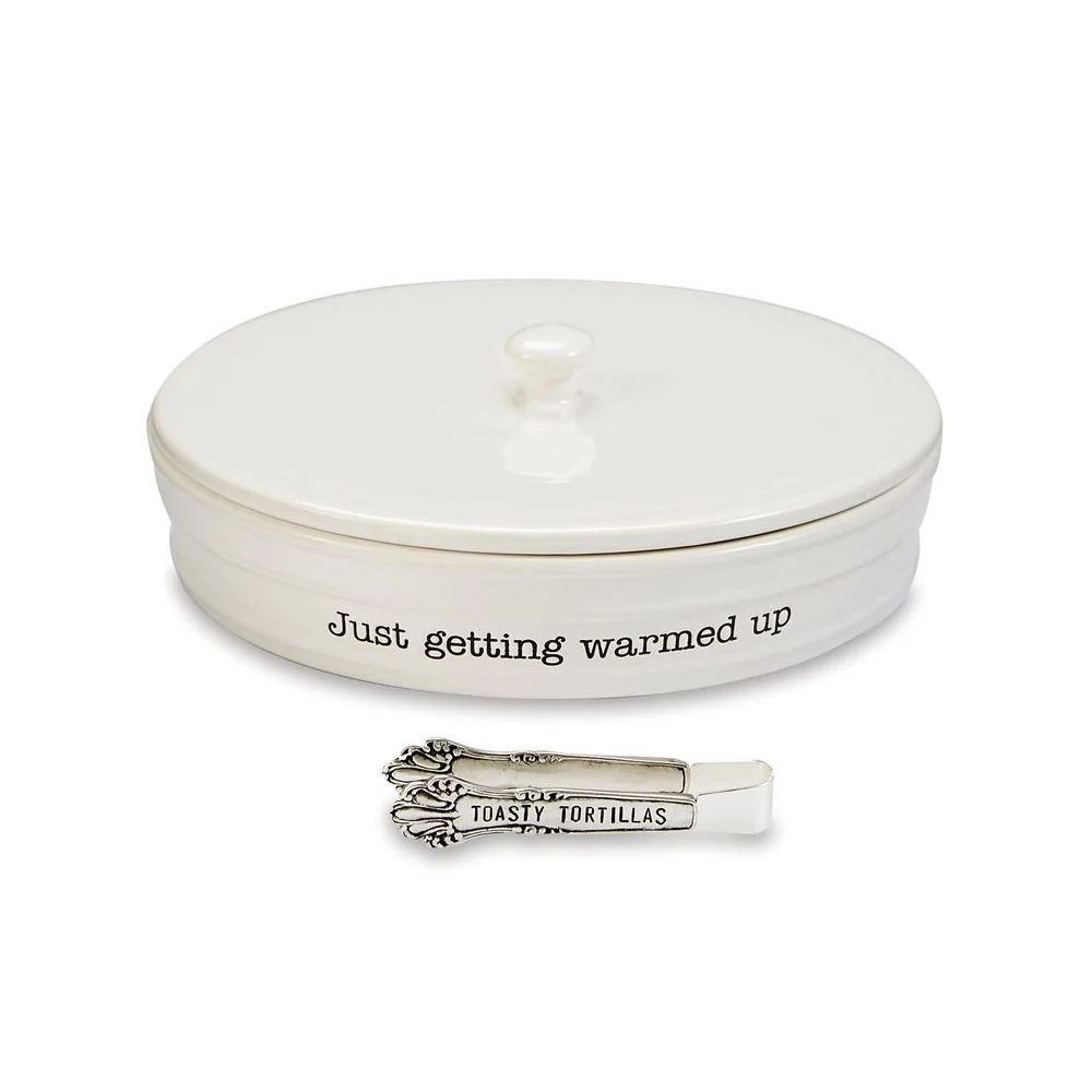 Luxury Mud Pie Ceramic Tortilla Warming Dish Selected