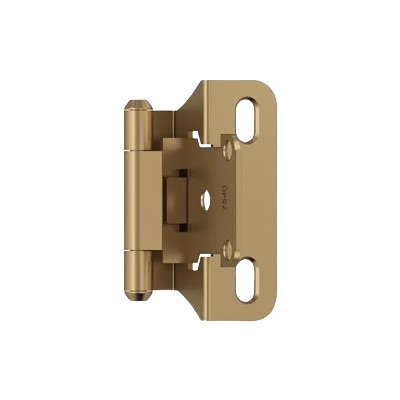 Fine Amerock 1 4 Overlay Self-Closing Partial Wrap Champagne Bronze Cabinet Hinge Easy-to-Use