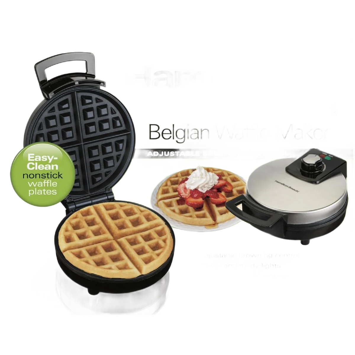 Comfortable Hamilton Beach Belgian Waffle Maker Certified
