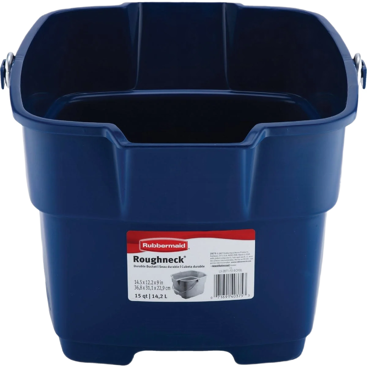 Elegant Rubbermaid Blue Roughneck Bucket 15 qt. Powerful