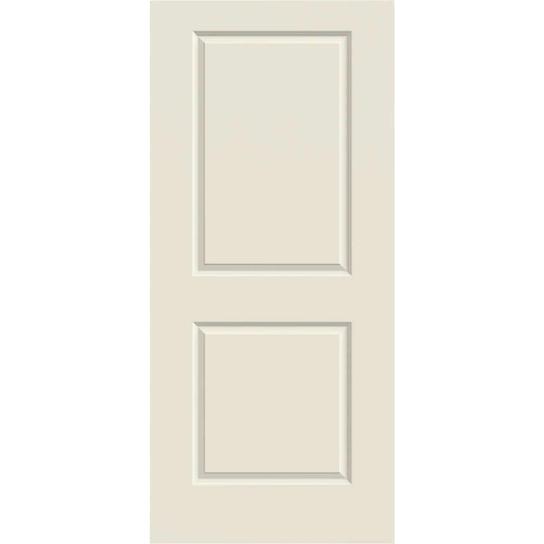 Functional Jeld-Wen 32 in. x 80 in. Carrara Primed 2-Panel Interior Slab Solid Core Door Premium