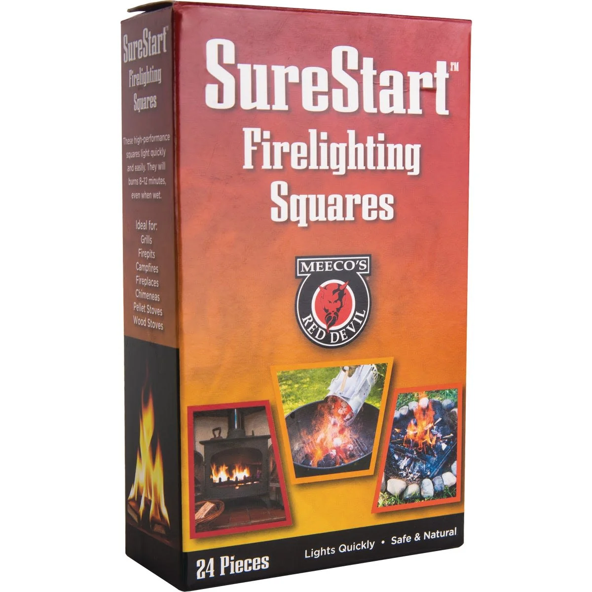 Professional Meeco’s Red Devil Fire Starter Squares 24 Pack Authentic