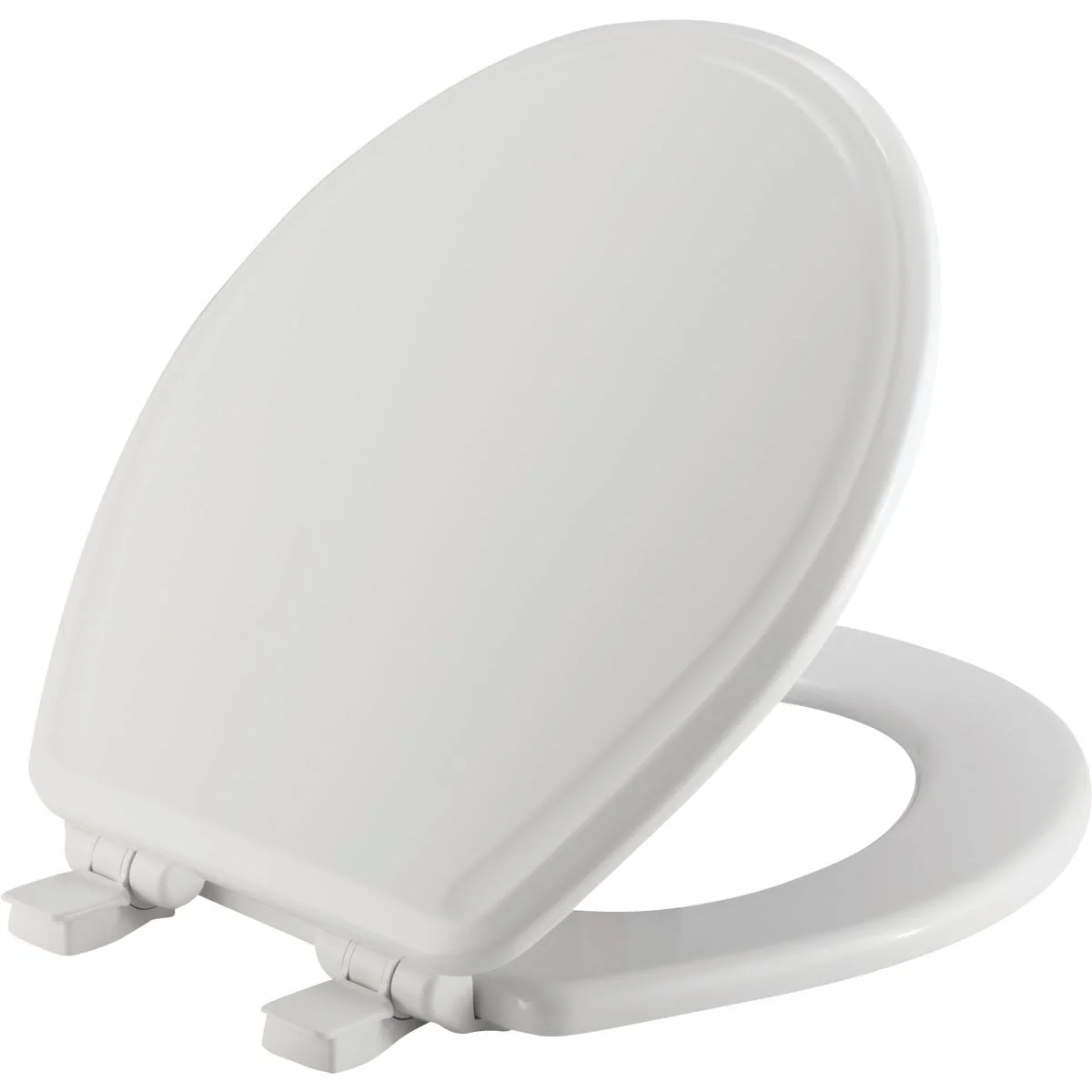 Trusted Mayfair Kendall Round Closed White Enameled Wood Toilet Seat Contemporary