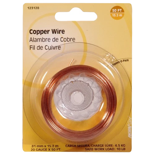 Advanced Hillman 20-Gauge Copper Wire 50 ft. Fine Crafted