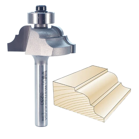 Smooth Whiteside Classical Pattern Bit 1 4 in. SH x 5 32 in. R Professional