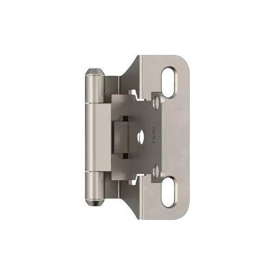 Premium Material Amerock 1 4 Overlay Self-Closing Partial Wrap Satin Nickel Cabinet Hinge Long-Lasting