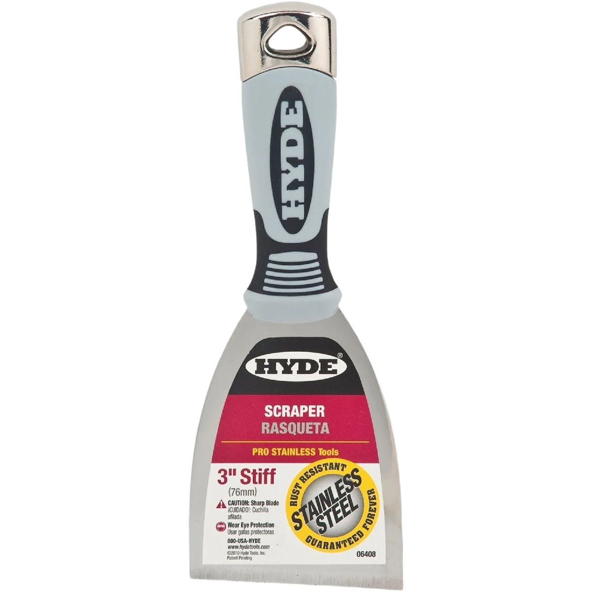 Flexible Hyde Pro Stainless Stiff Scraper Long-Lasting
