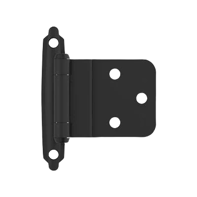 Luxury Amerock 3 8 Inset Self-Closing Face Mount Matte Black Cabinet Hinge High-Quality