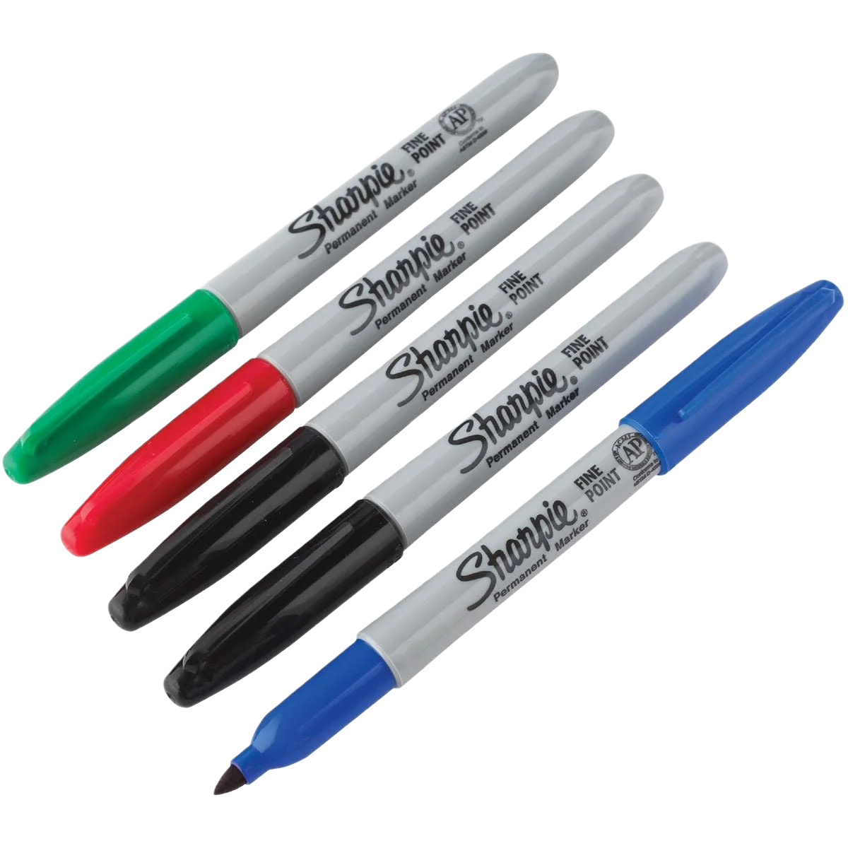 Easy-to-Use Sharpie 5-Pack Permanent Markers Fine Point Assorted Colors Versatile