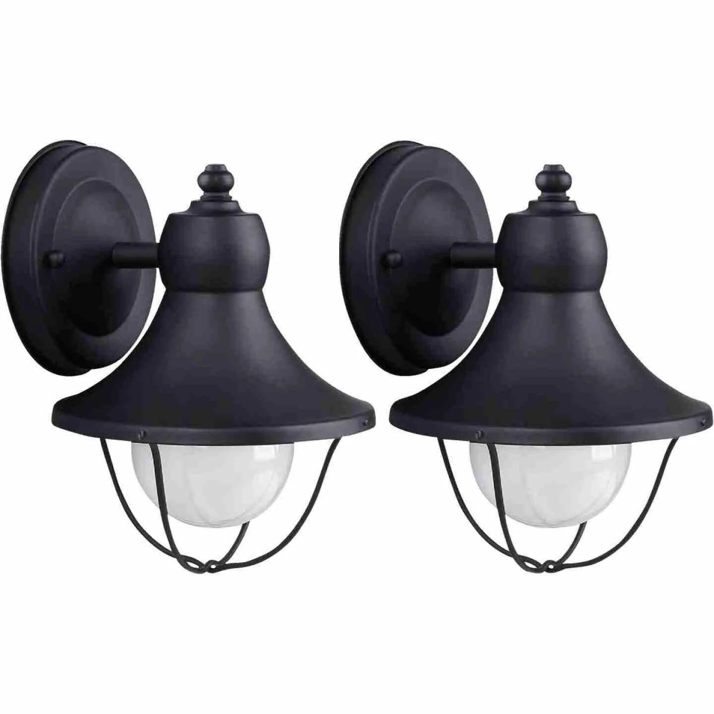 High-Performance Home Impressions Black Incandescent Outdoor Wall Light Fixture 8 1 8 in. Organic