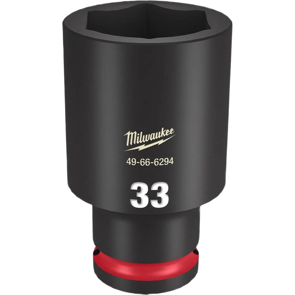 Reliable Milwaukee SHOCKWAVE™ Impact Duty™ 1 2 Drive 33-mm Deep 6 Point Socket Functional