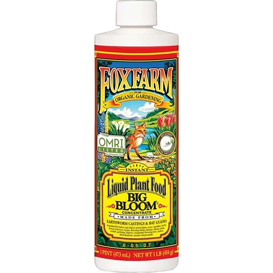 Genuine FoxFarm Big Bloom Liquid Plant Food 1 pt. World-Class