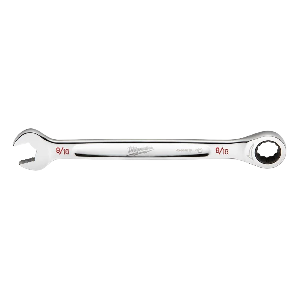 Solid Milwaukee 9 16 SAE Ratcheting Combination Wrench Fine Crafted